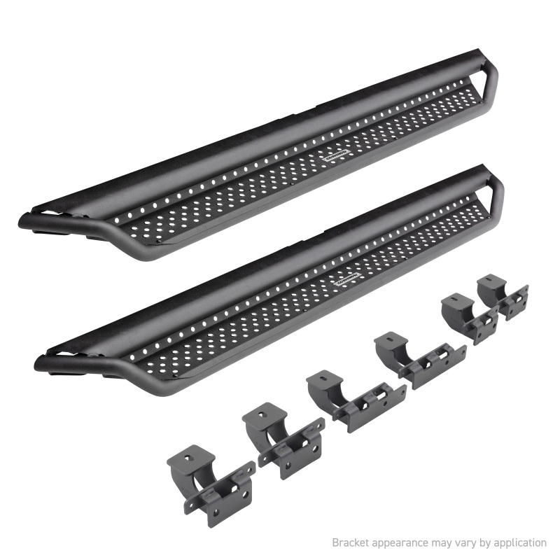 Toyota Tundra Side Steps - Go Rhino - Dominator Xtreme D1 - Black - `22-`24